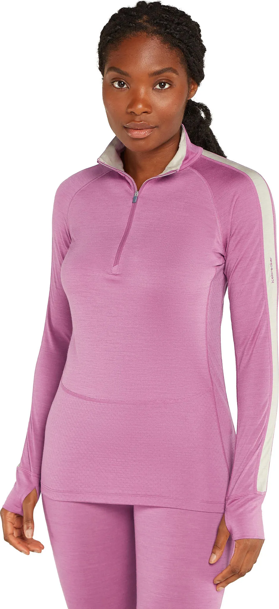 125 ZoneKnit Merino Blend Long Sleeve Half Zip Thermal Top - Women's|-|Haut à demi-glissière thermique à manches longues en mélange de mérinos 125 ZoneKnit - Femme