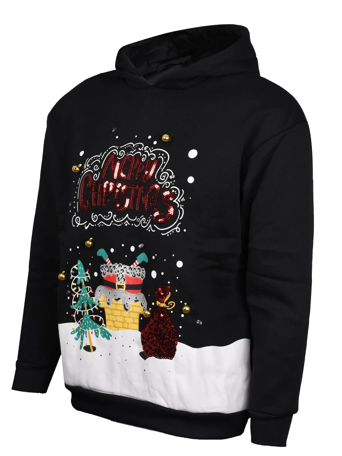 2 Pack 3D LED Christmas Hoodies