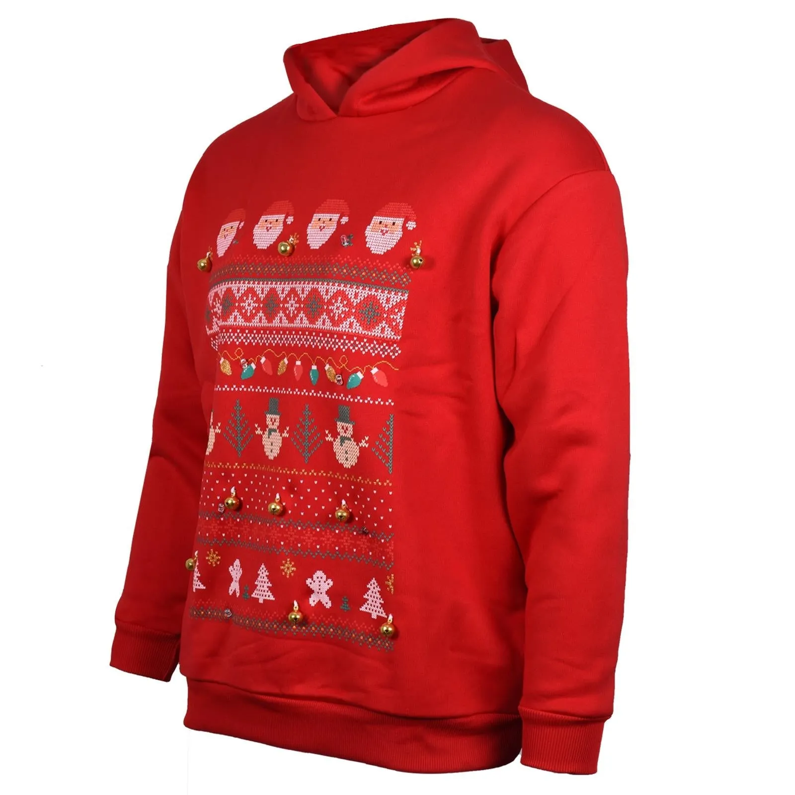 2 Pack 3D LED Christmas Hoodies