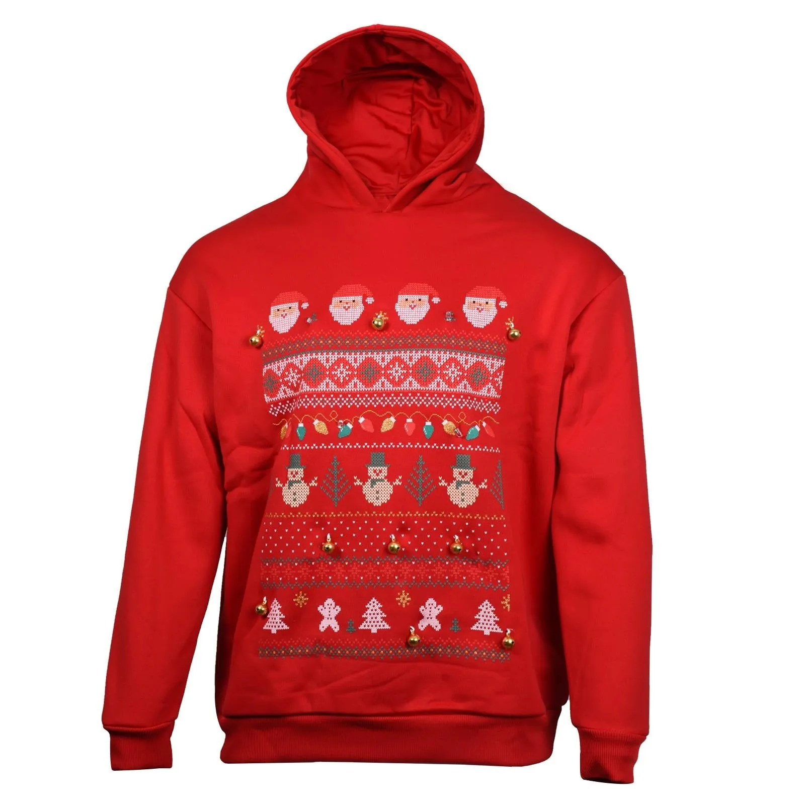 2 Pack 3D LED Christmas Hoodies