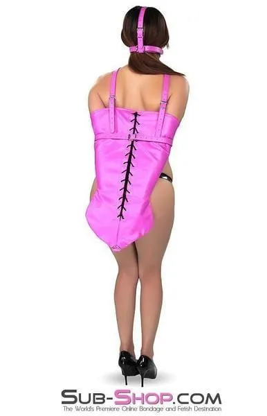 4754RS      Hot Bonds Hot Pink Lacing Armbinder Sheath