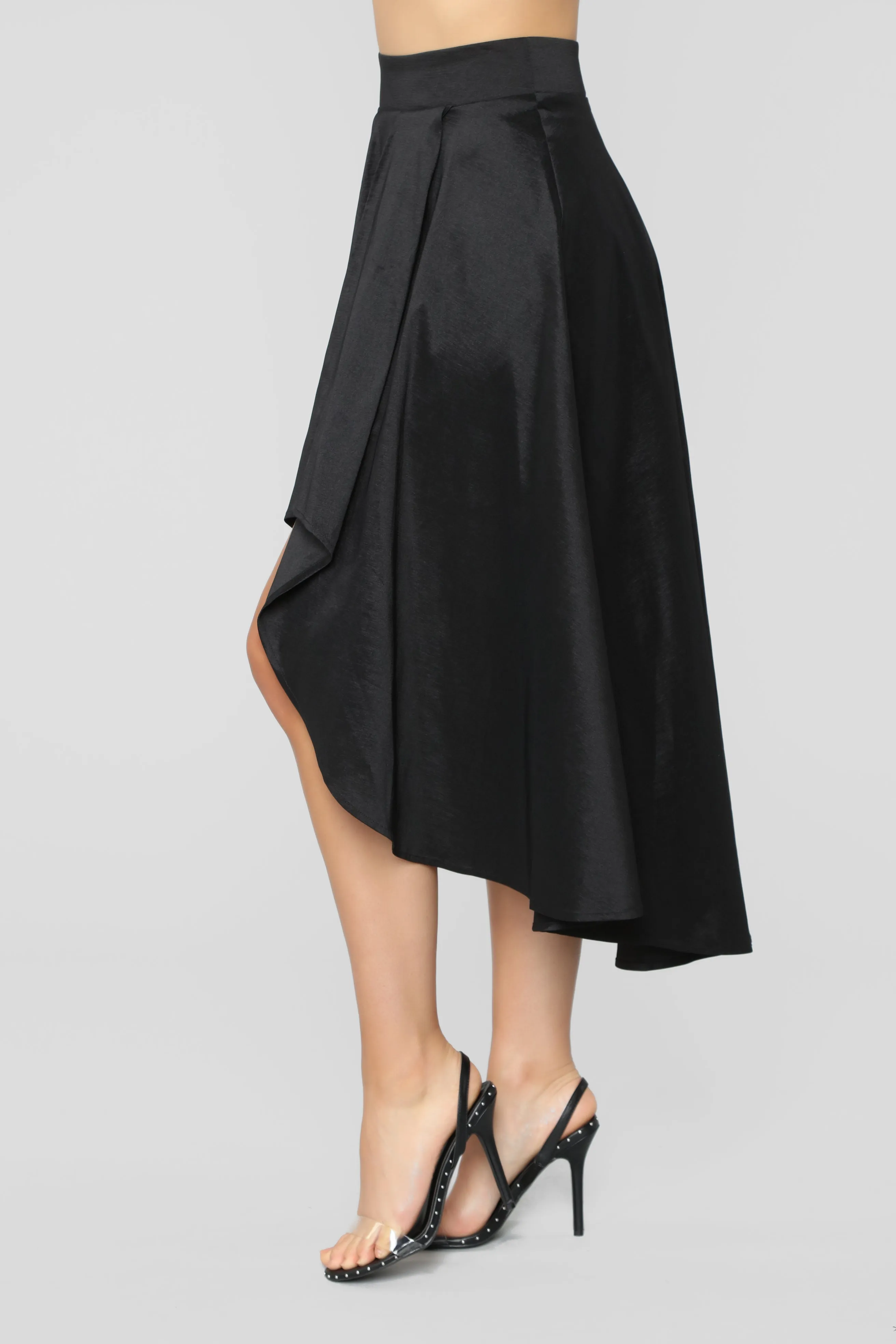 Adriana Hi Low Skirt - Black