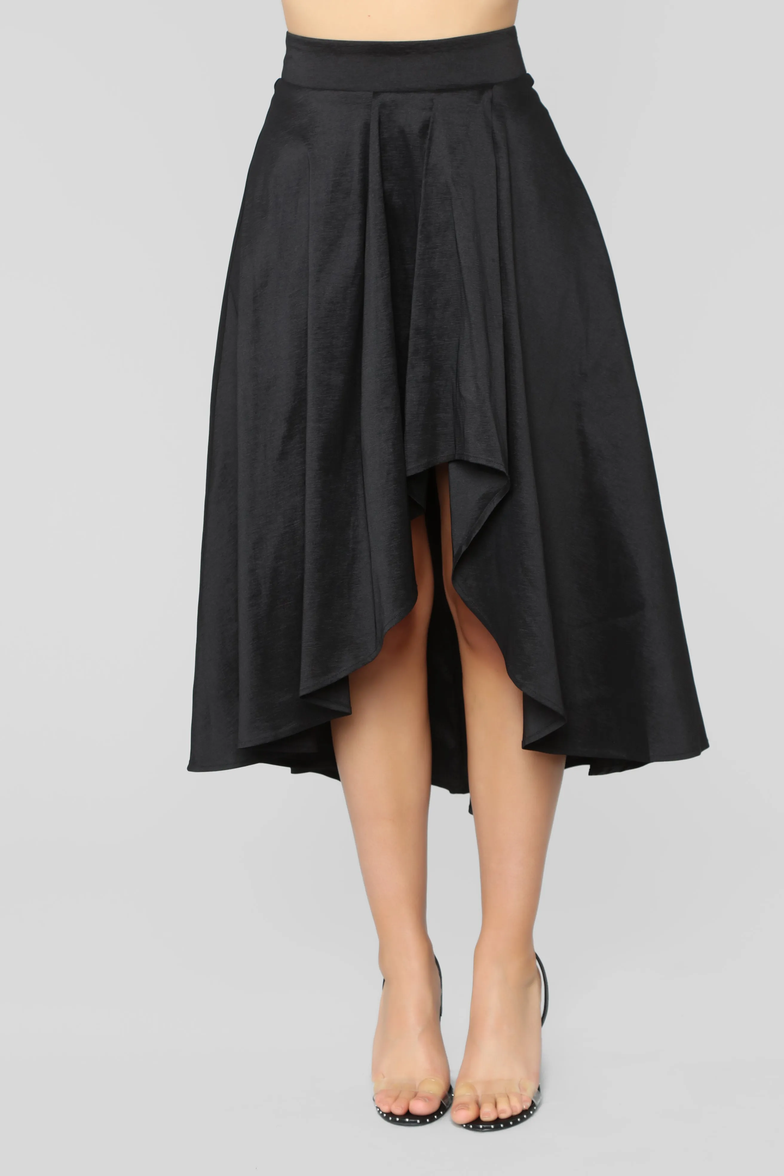 Adriana Hi Low Skirt - Black