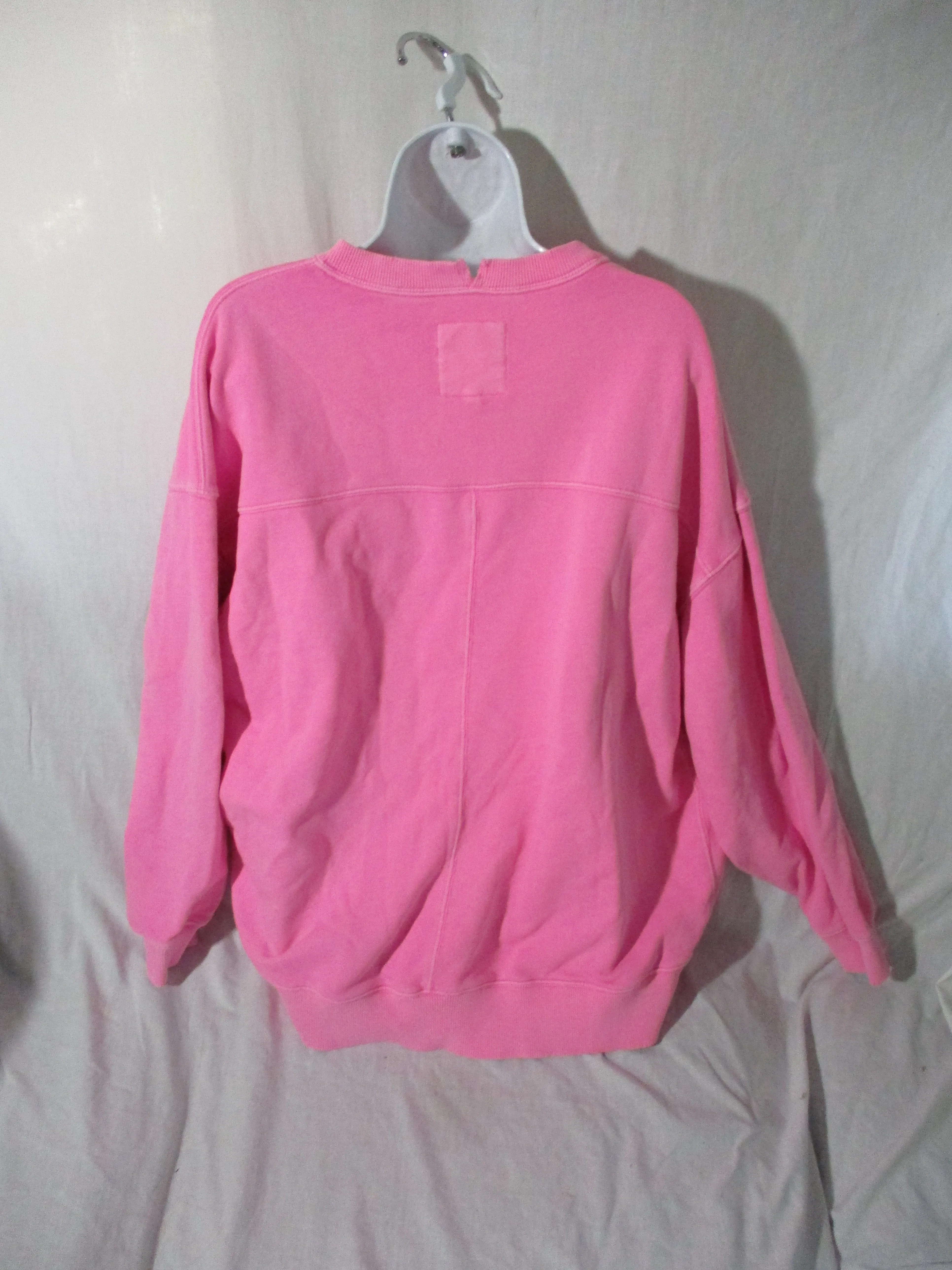 AERIE LOVE THIS MOMENT COVERUP TOP SWEATSHIRT Pullover M pink