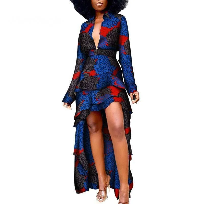 African Ethnic Batik Printed Dress for a Stylish Statement