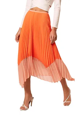 Ali Pleat Mix Skirt