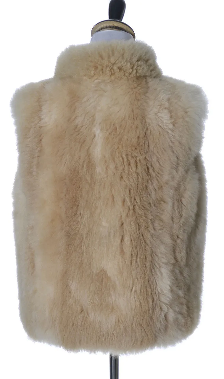 Alpaca Vintage Fur Vest Luxuriously Soft