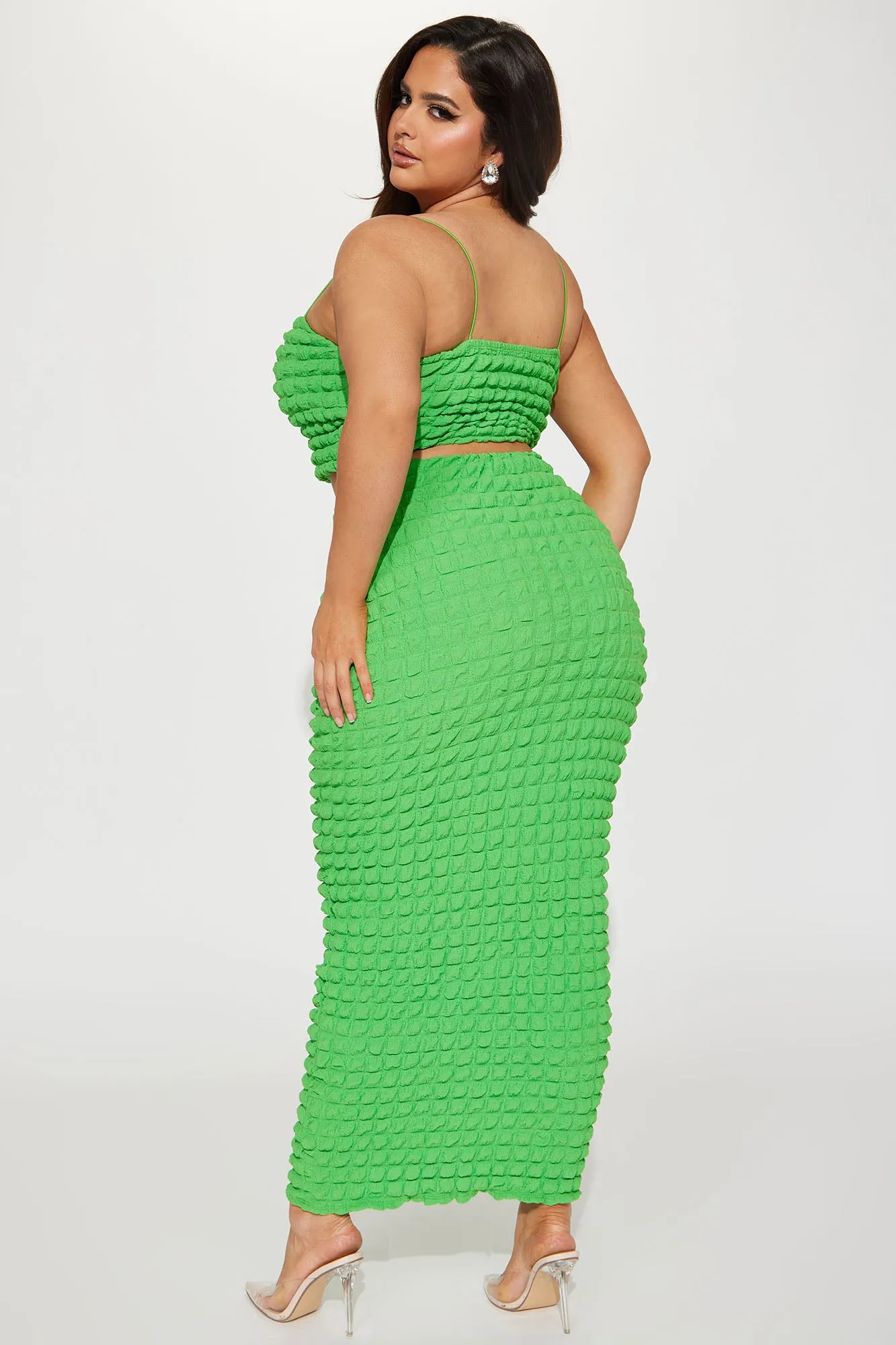 Always Bold Bubble Skirt Set - Green