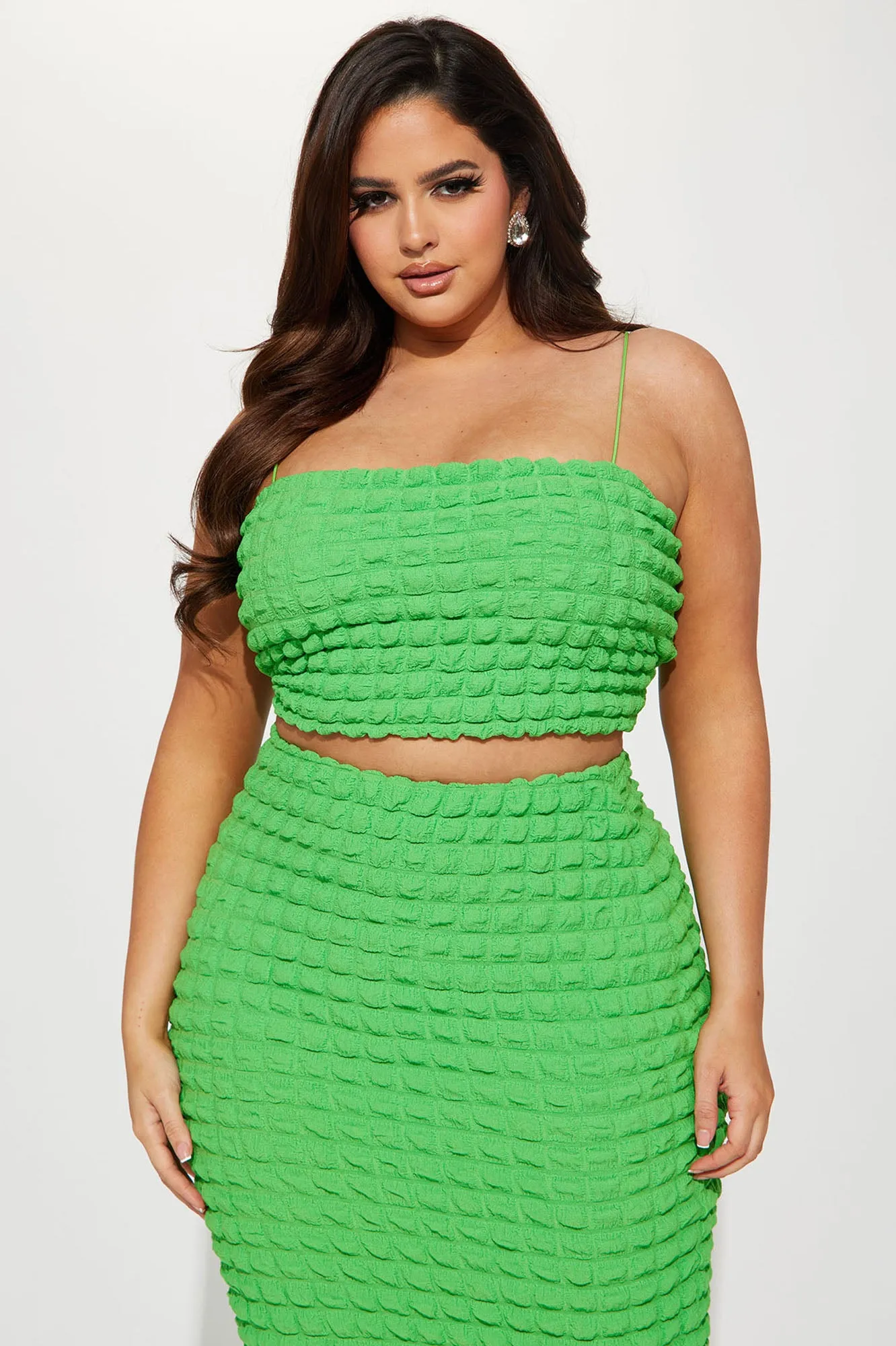 Always Bold Bubble Skirt Set - Green