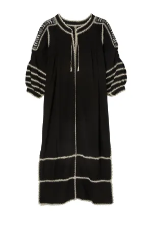 Amorcita Mexican Dress - Black