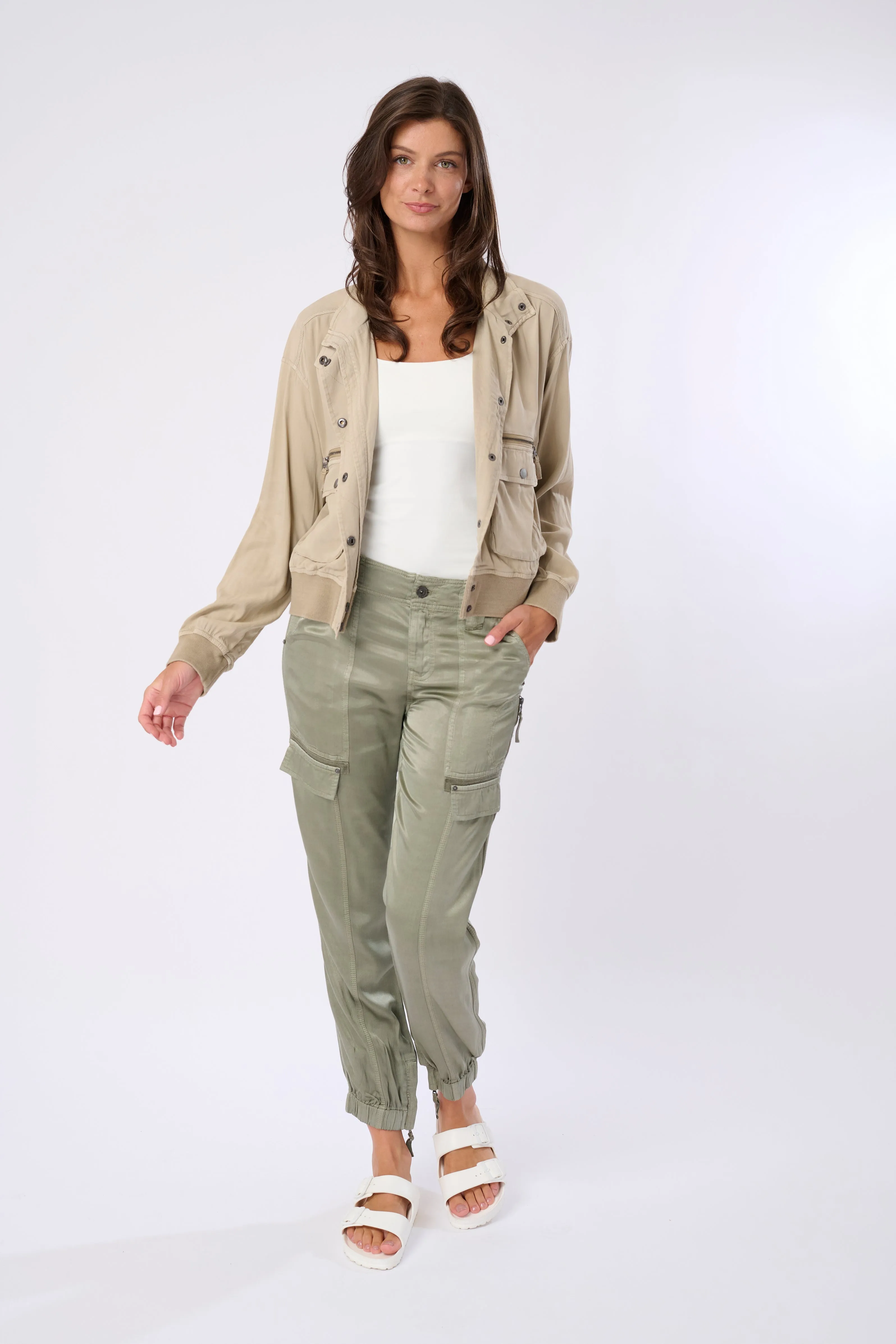 Axel Viscose Satin Jogger