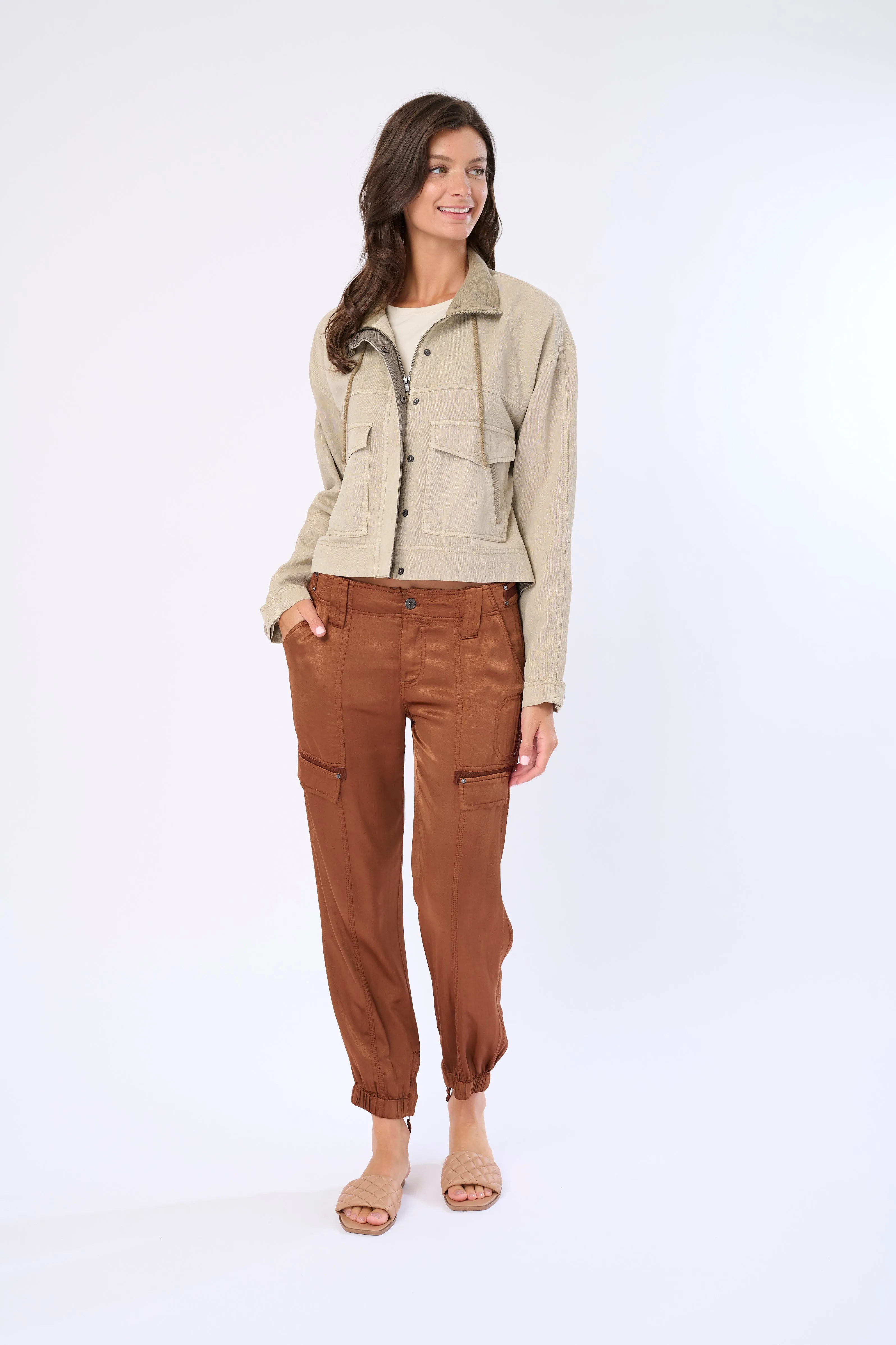 Axel Viscose Satin Jogger