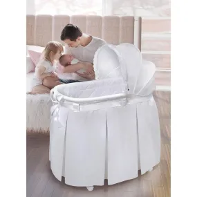 Badger Basket Wishes Oval Baby Bassinet White