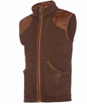 Baleno Newington Fleece Gilet Brown