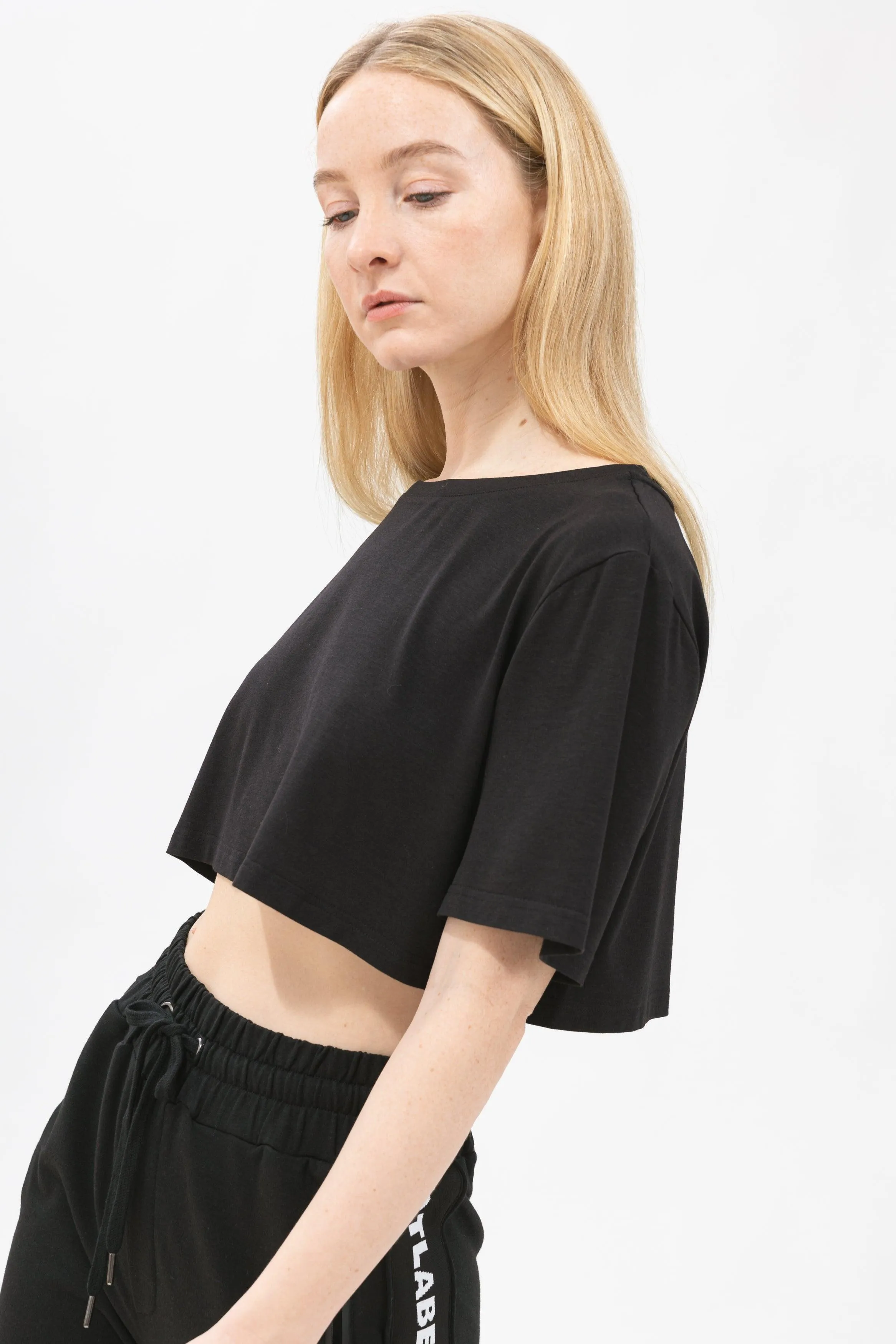 Bamboo Cropped Belly Tee