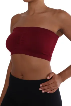 Bandeau Bra - Burgundy