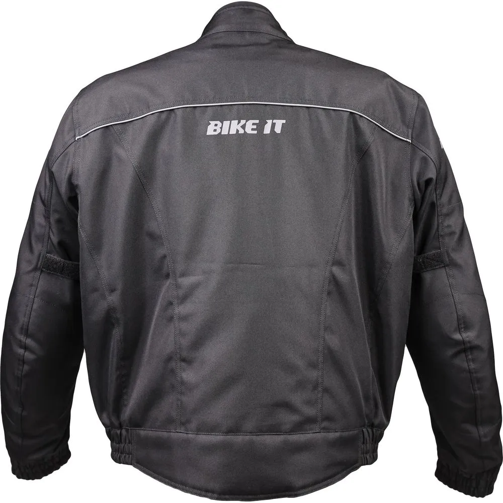 Bike It Herm Motorcycle Waterproof Bomber Jacket Black