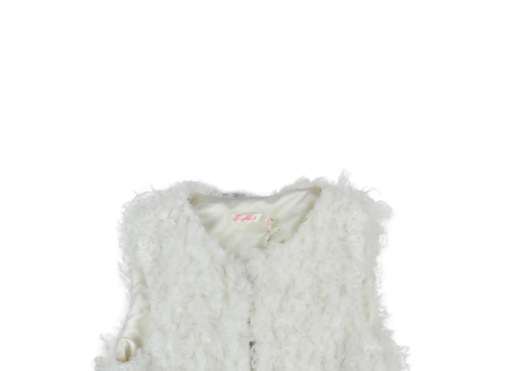 Billieblush, Girls Faux Sheepskin Gillet, 4 Years