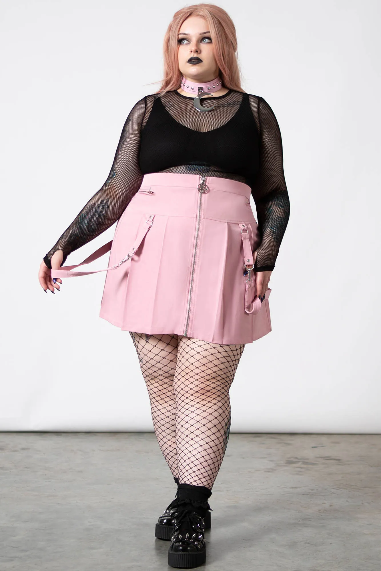 Blaire B*tch Mini Skirt [PASTEL PINK] [PLUS]