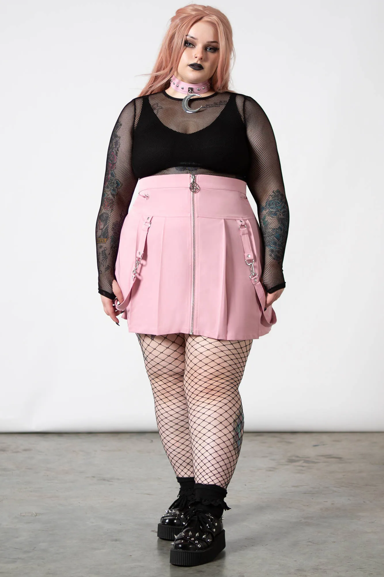 Blaire B*tch Mini Skirt [PASTEL PINK] [PLUS]