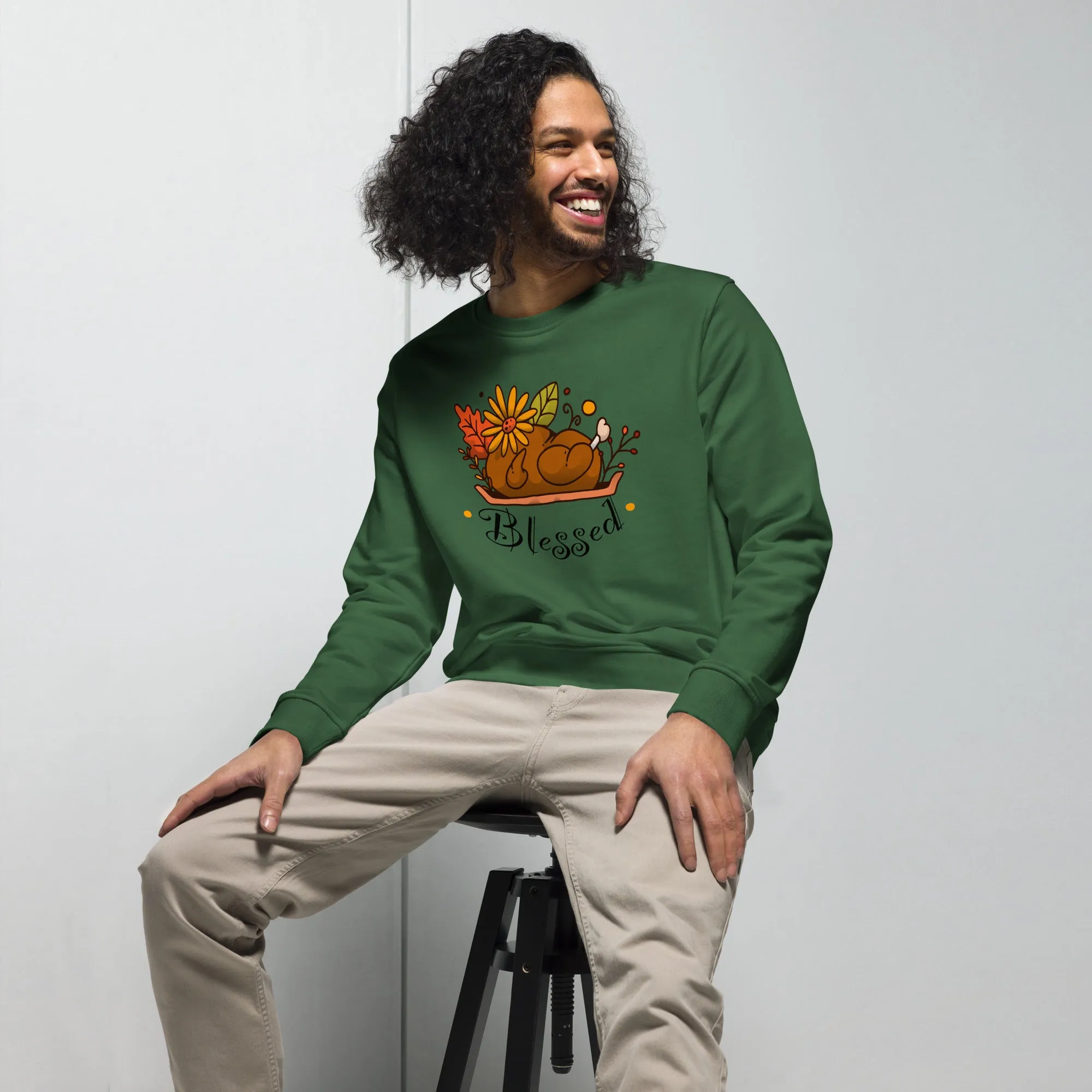 Blessed Graphic Men Organic Sweatshirt