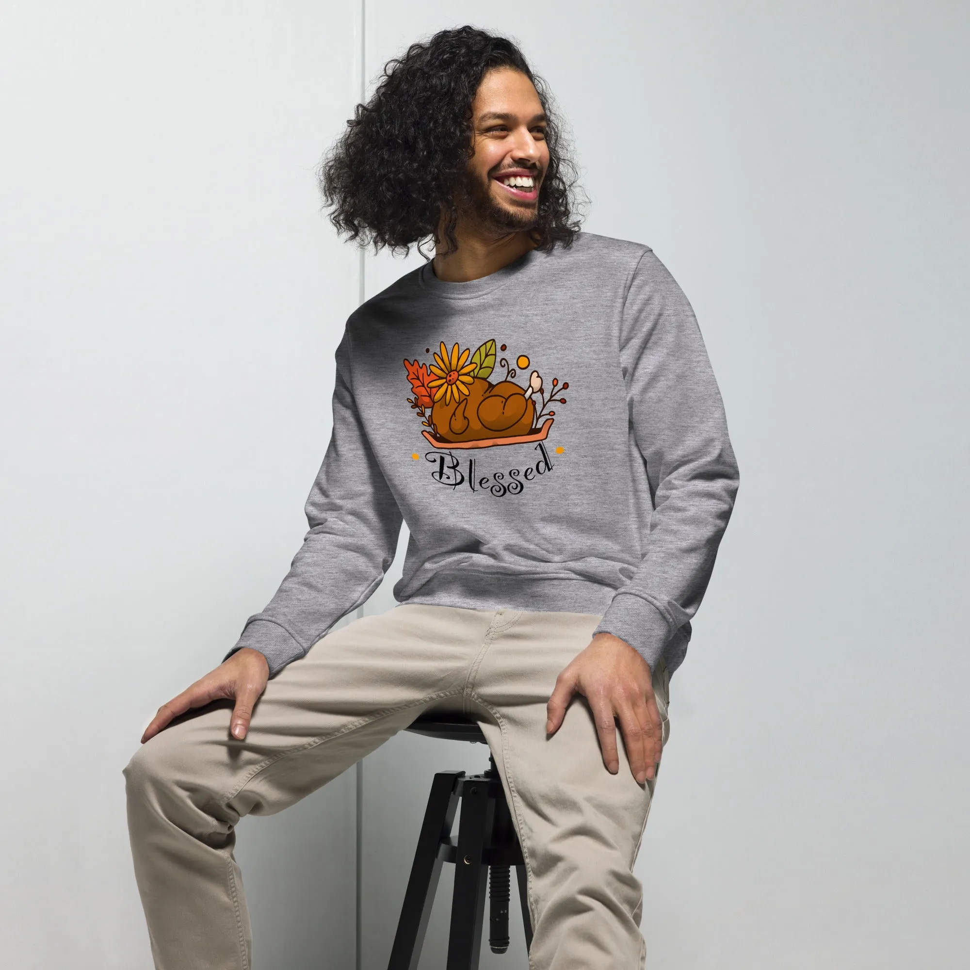 Blessed Graphic Men Organic Sweatshirt