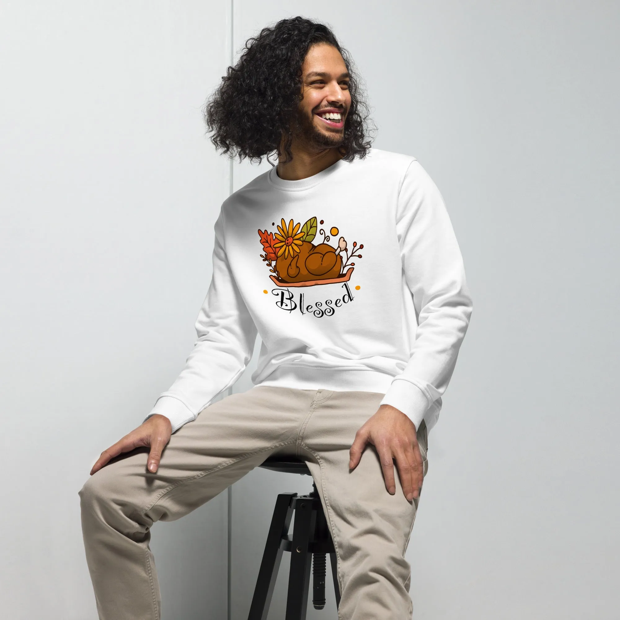 Blessed Graphic Men Organic Sweatshirt