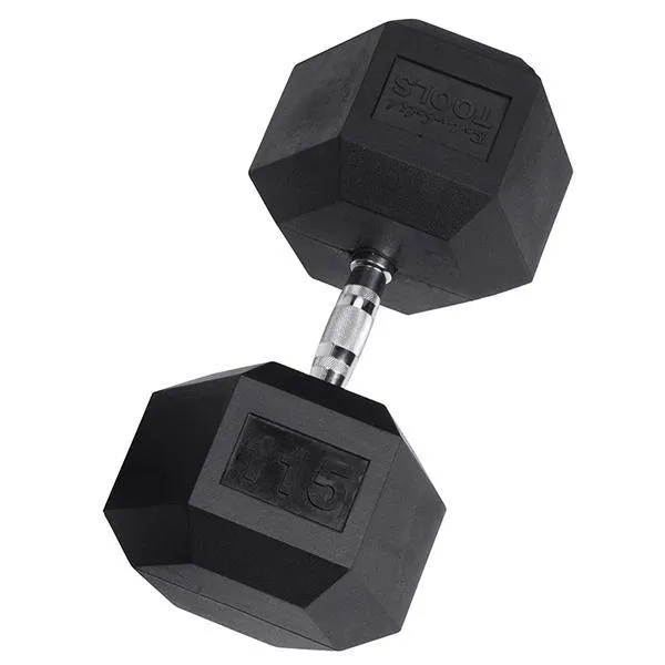 Body Solid Rubber Hex Dumbbells - Each