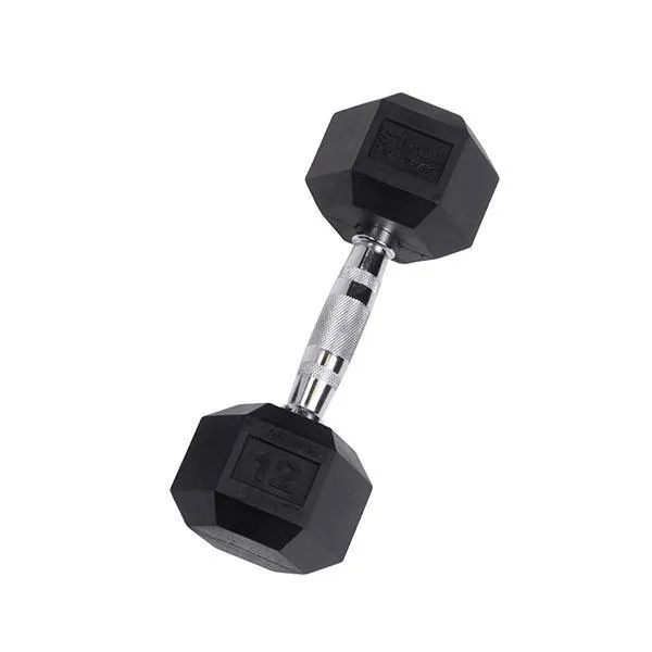 Body Solid Rubber Hex Dumbbells - Each