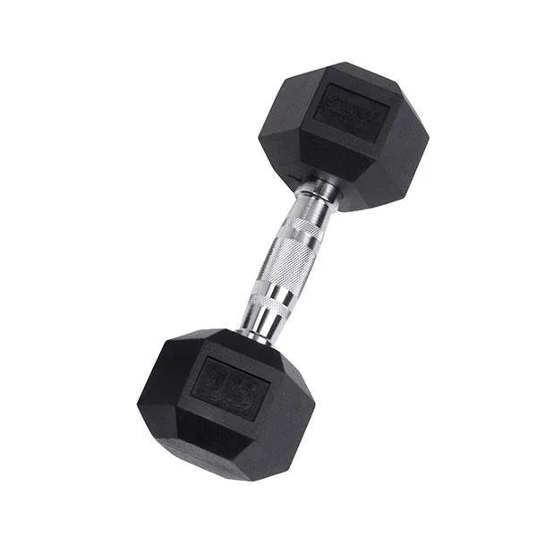 Body Solid Rubber Hex Dumbbells - Each