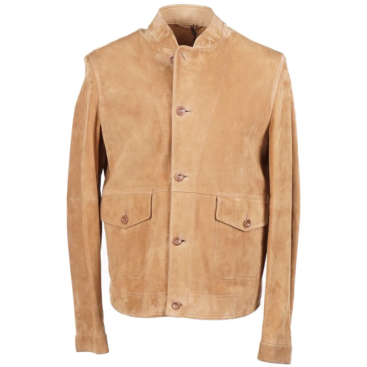 Boglioli Unlined Suede Bomber Jacket