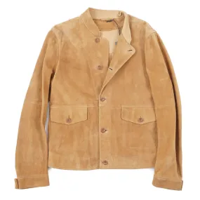 Boglioli Unlined Suede Bomber Jacket