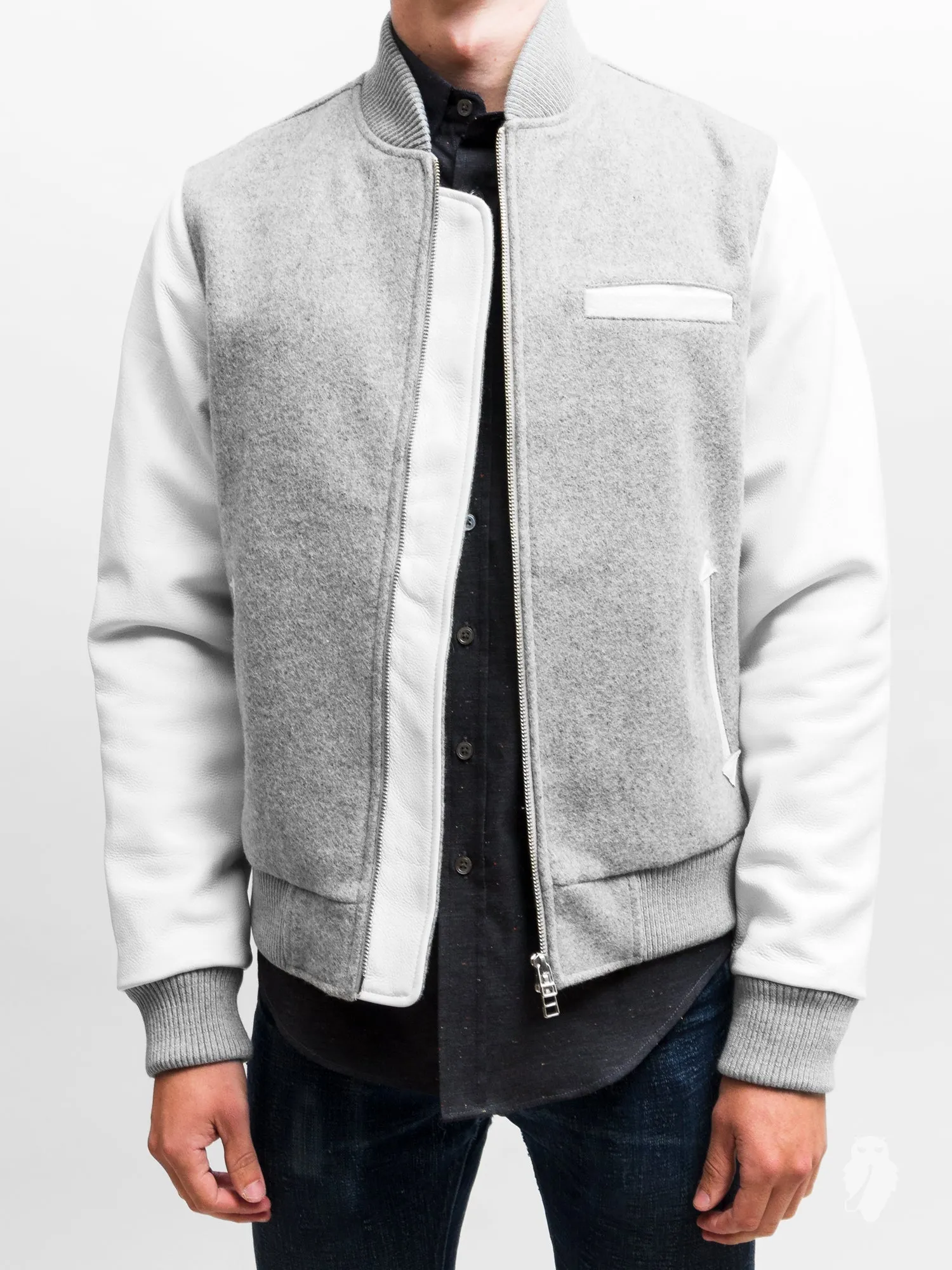 Bomber Jacket in Grey