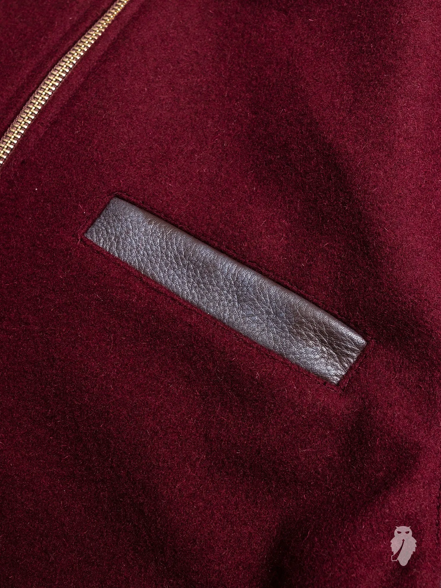 Bomber Jacket in Maroon