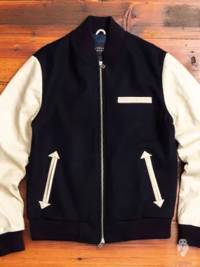 Bomber Jacket in Navy