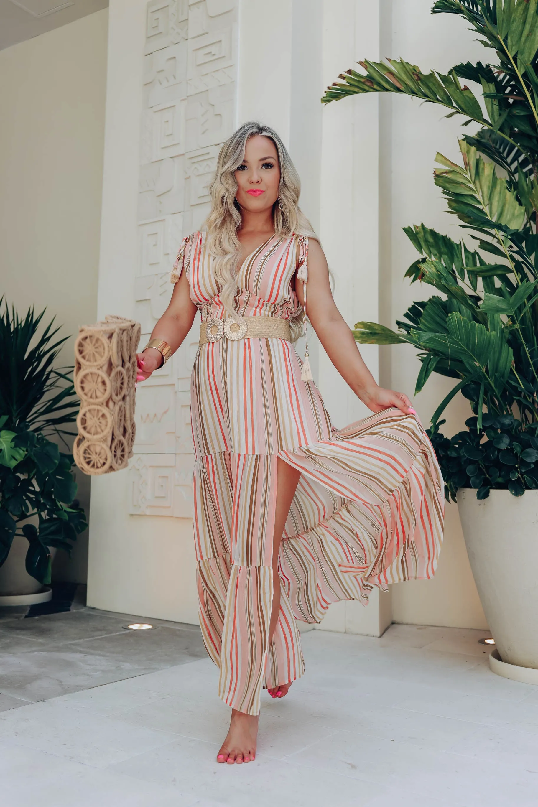 Bondi Striped Maxi Dress