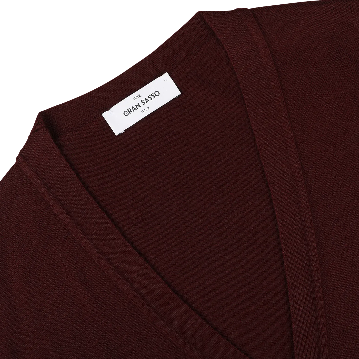 Bordeaux Extra Fine Merino Wool Cardigan