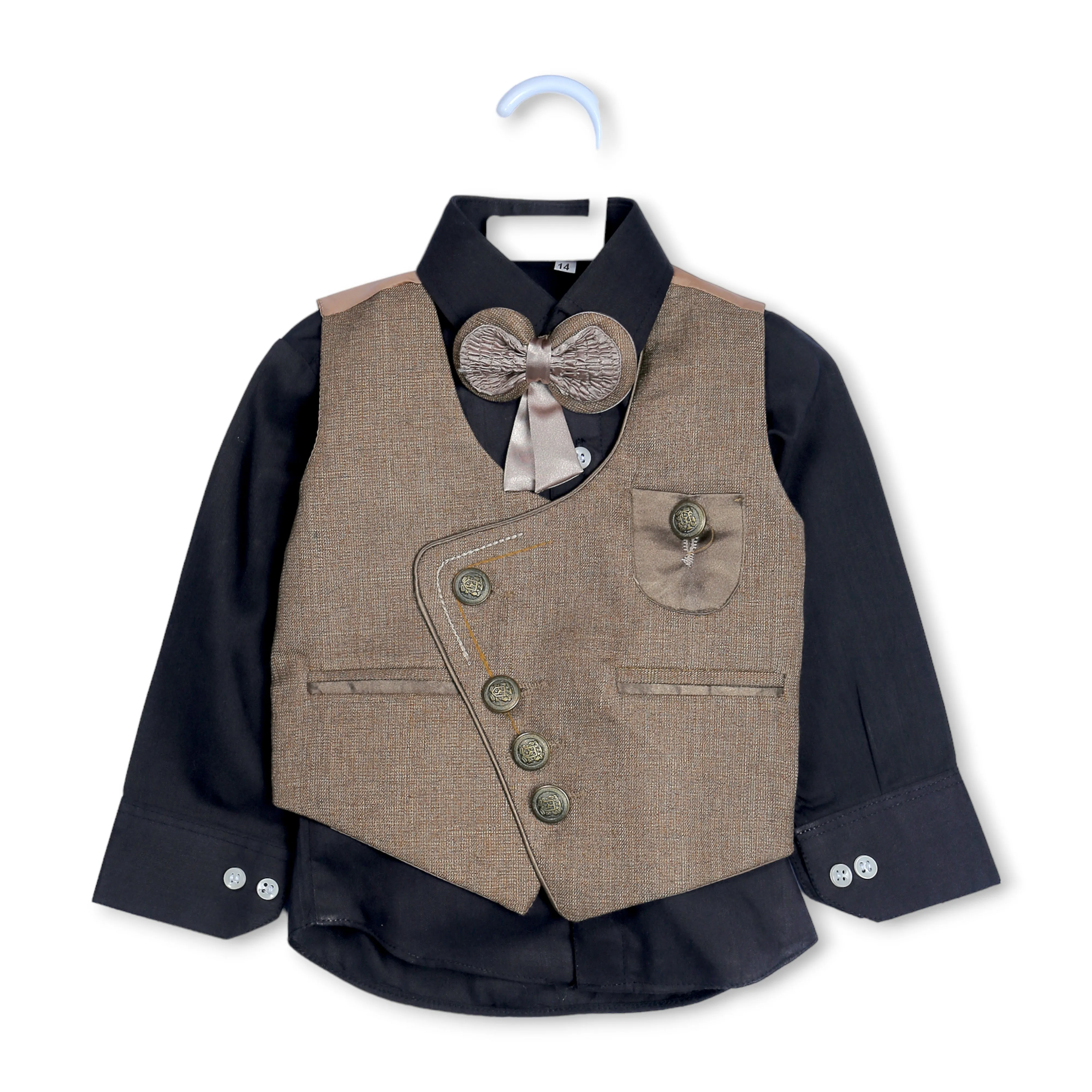 BOYS 3 PCS SUMMER PENT SHIRT AND WAISTCOAT