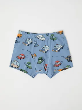 Boys Car Print Boxers