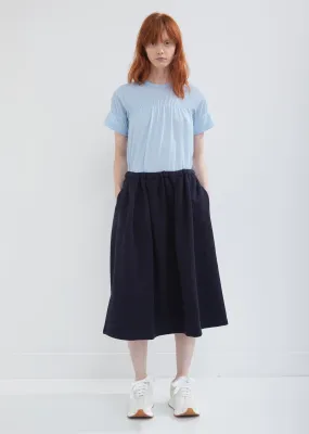 Brushed Jersey Pleated Skirt