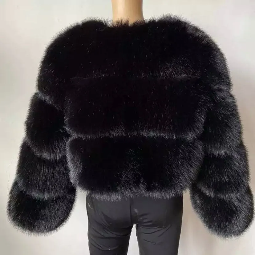 Bubble Faux Fur Jacket