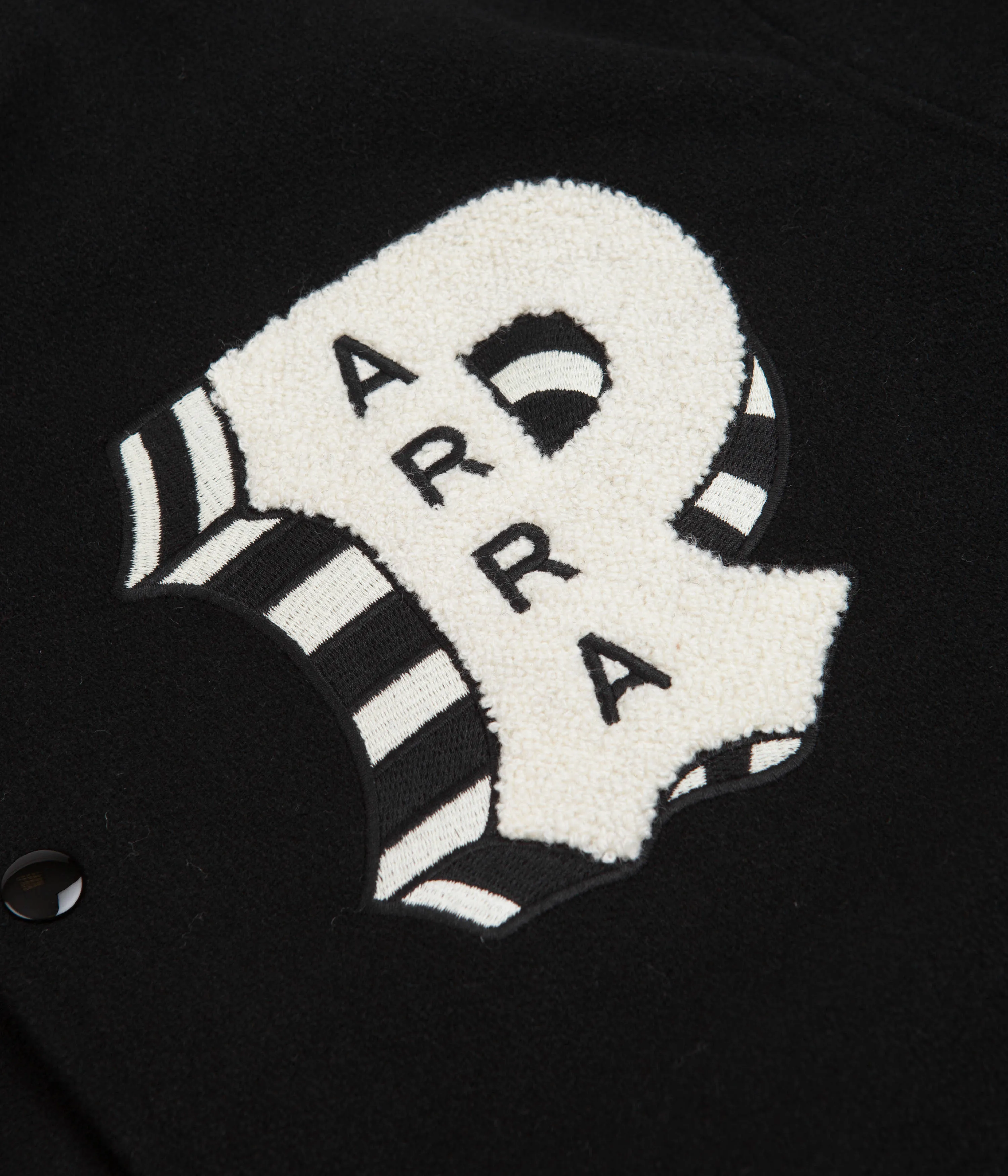 by Parra Cloudy Star Varsity Jacket - Black