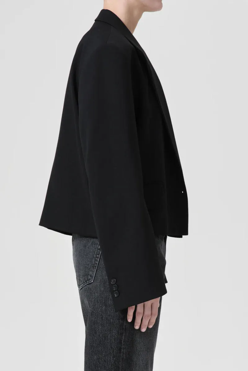 Callie Cropped Blazer - Black