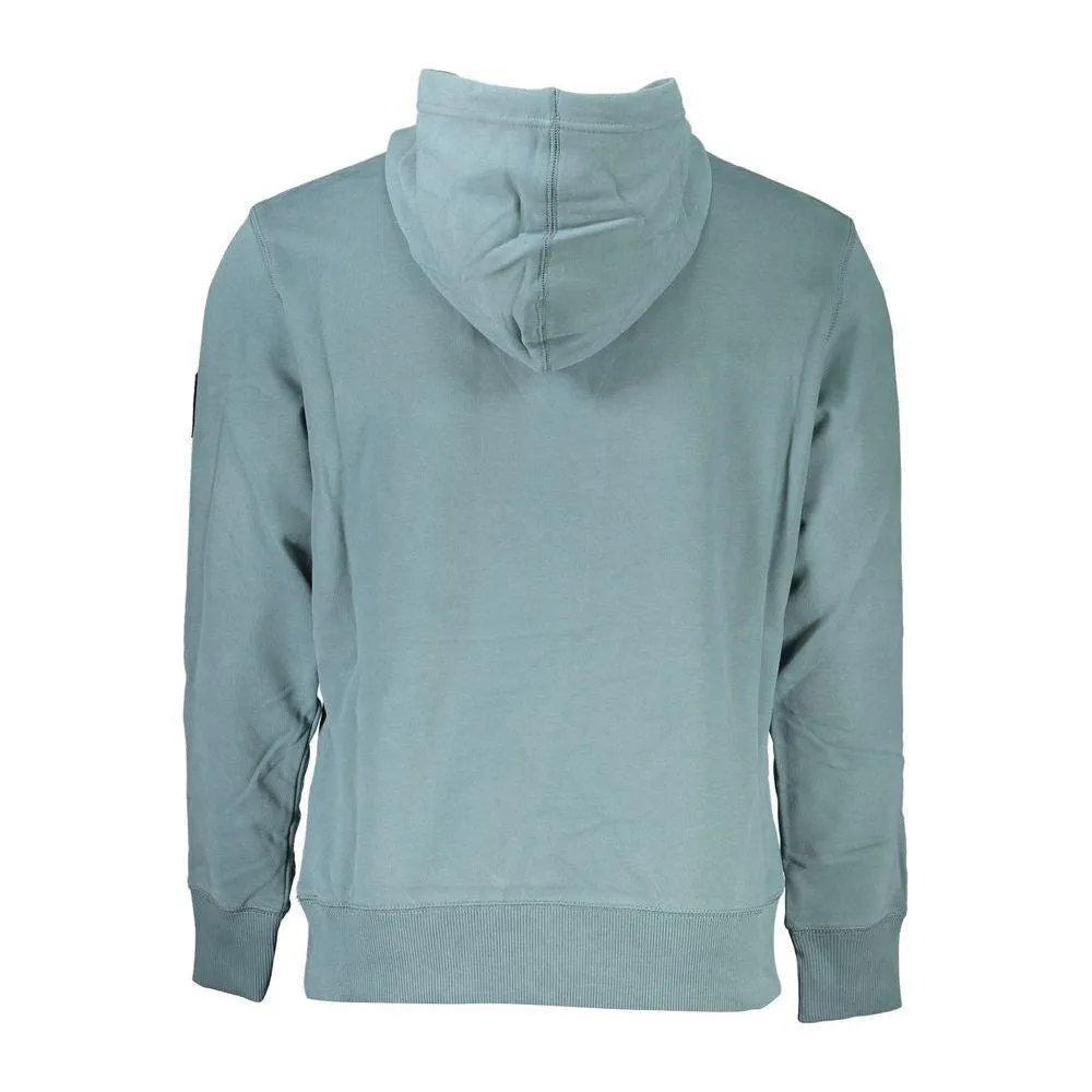 Calvin Klein Chic Green Hooded Cotton Sweatshirt