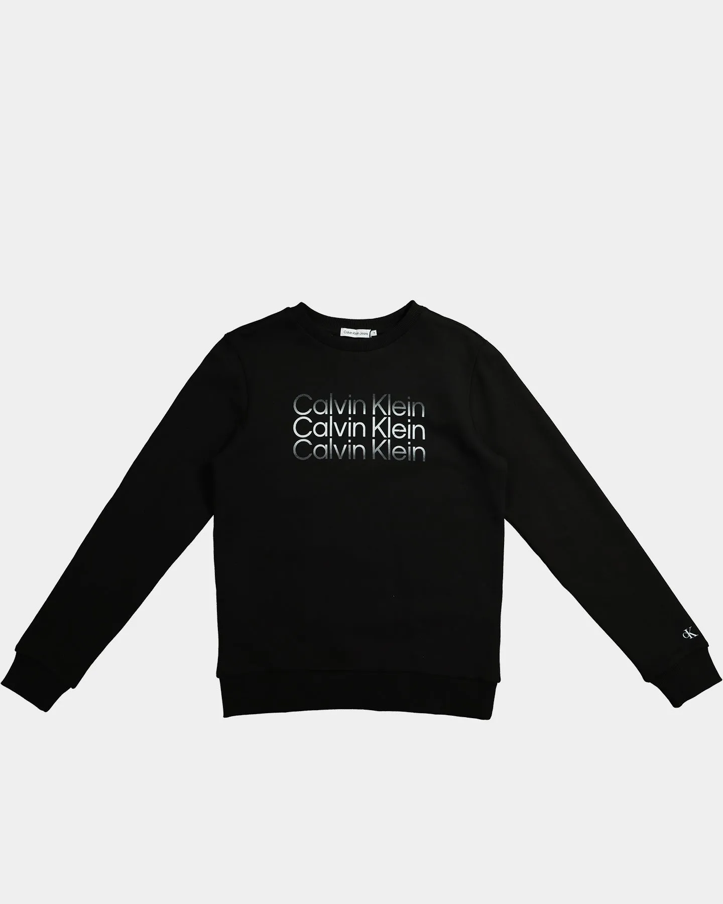 Calvin Klein Kids' Instant Cut Off Logo Sweat Shirt Black