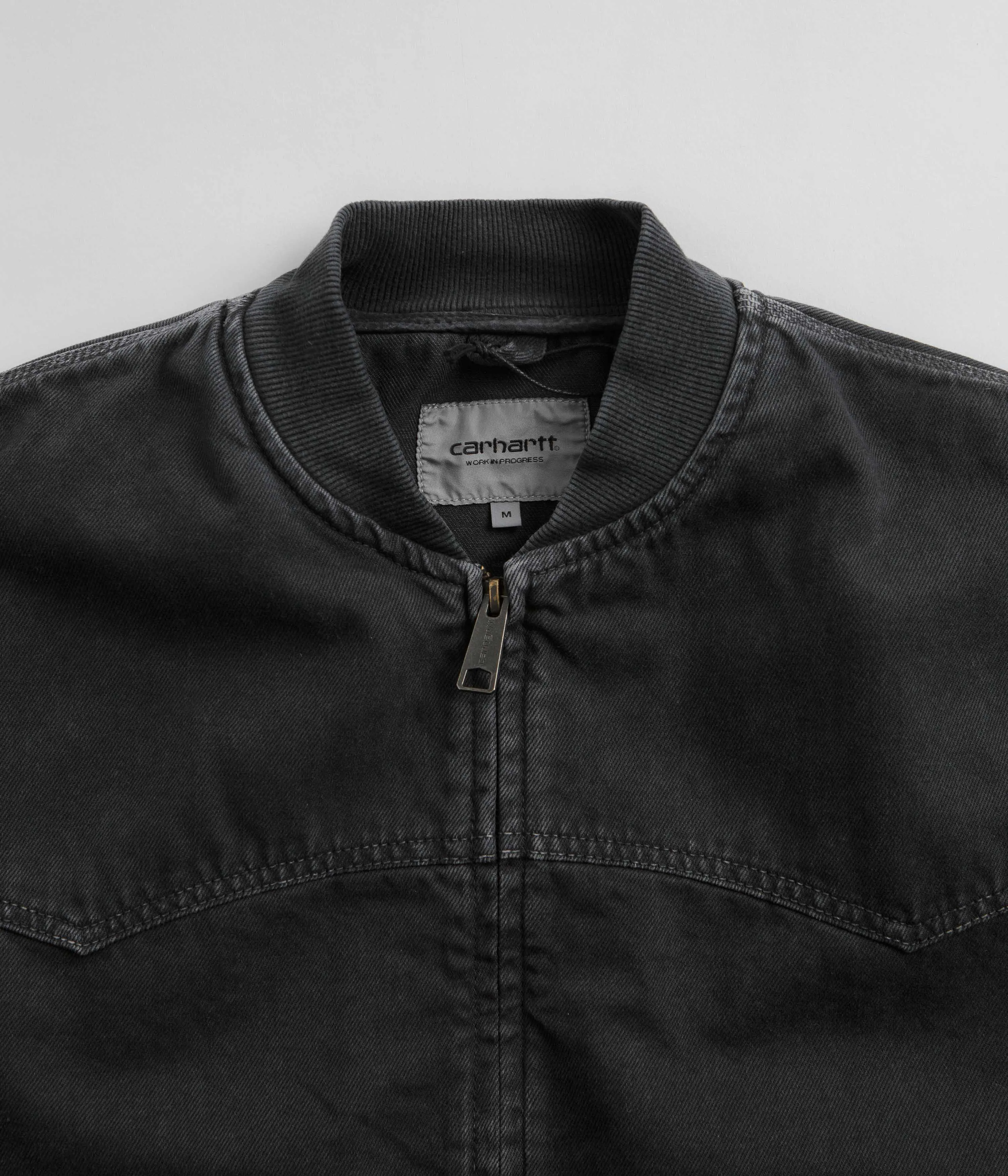 Carhartt OG Santa Fe Bomber Jacket - Stone Dyed Black