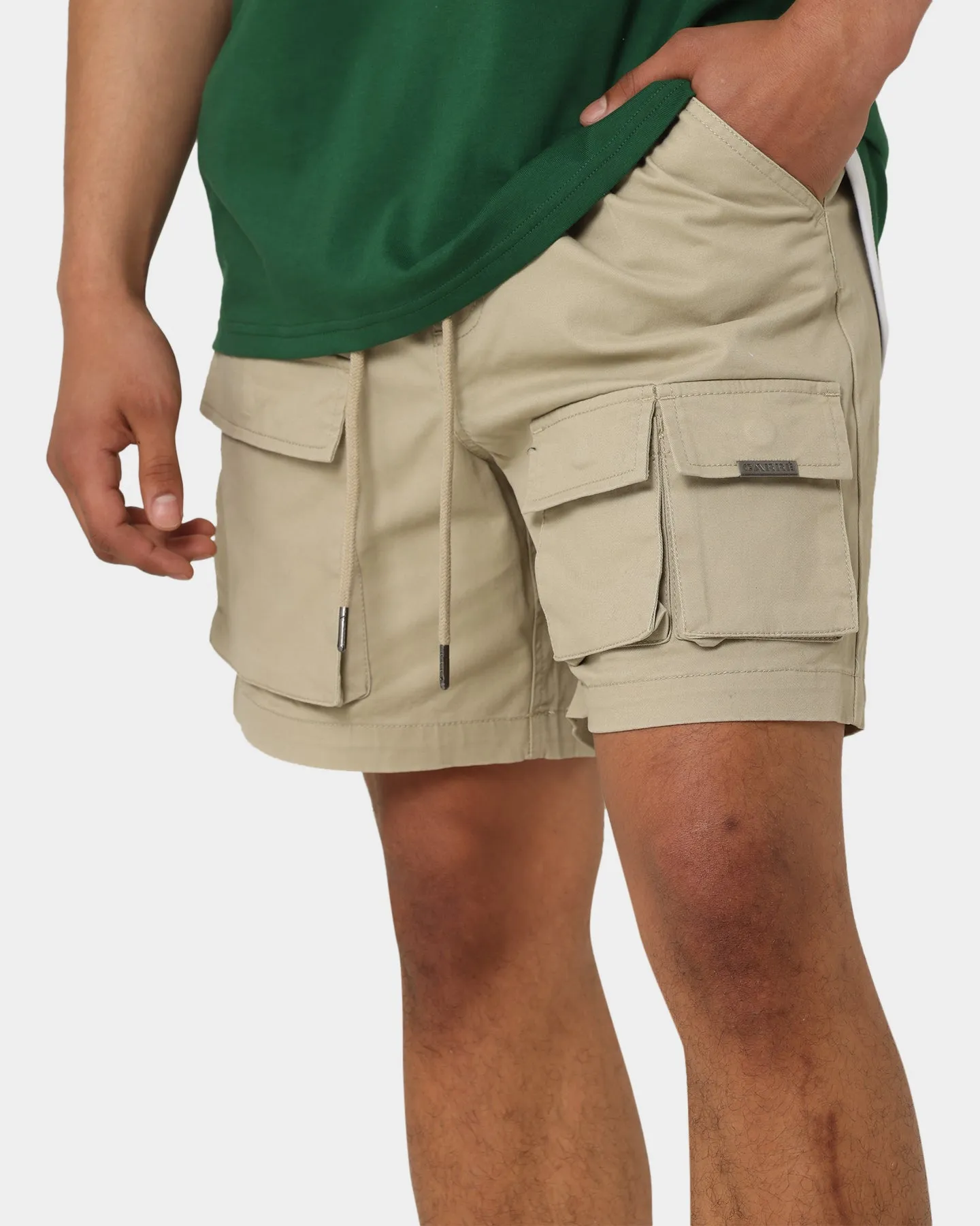 Carré Construct Cargo Shorts Stone