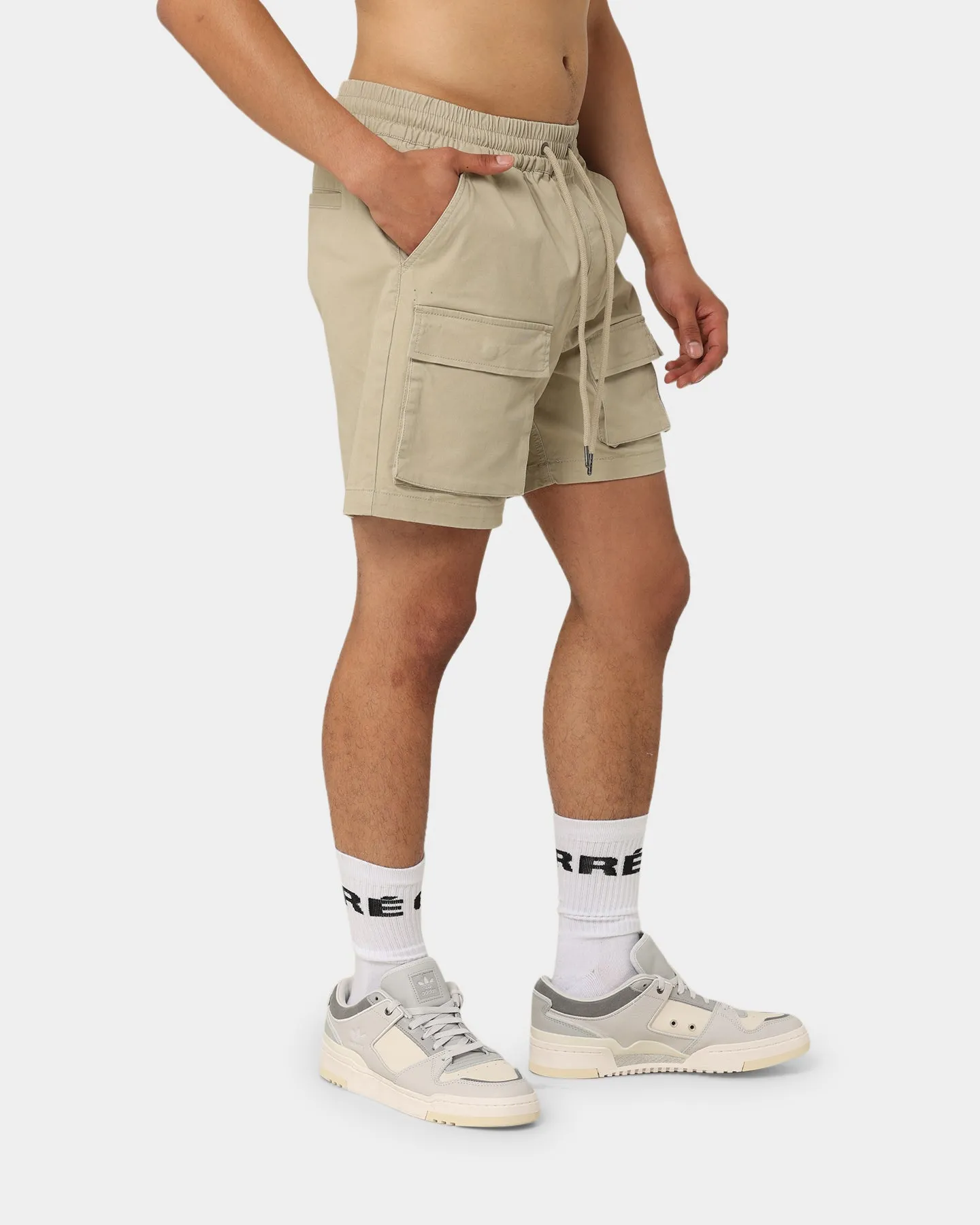 Carré Construct Cargo Shorts Stone