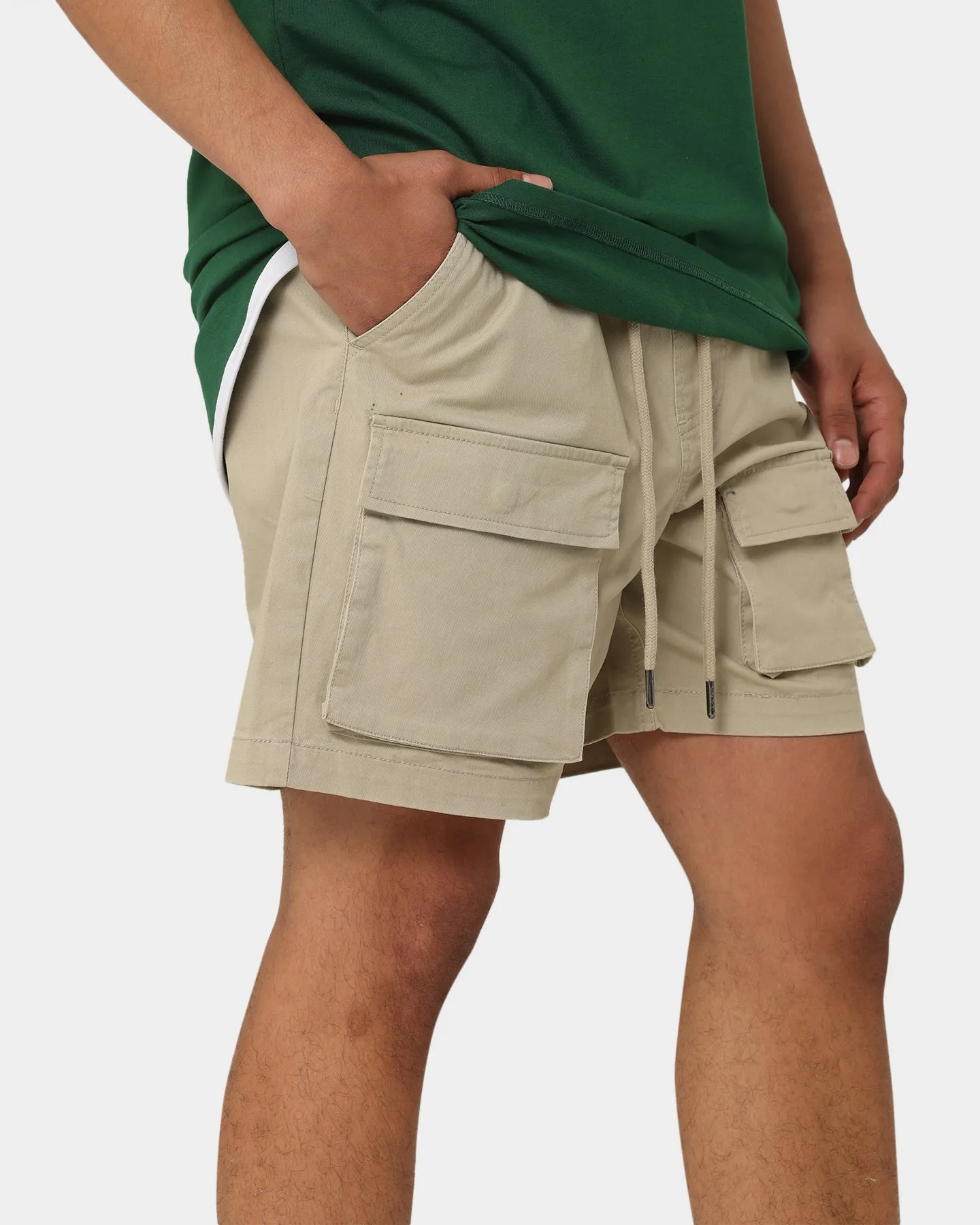 Carré Construct Cargo Shorts Stone