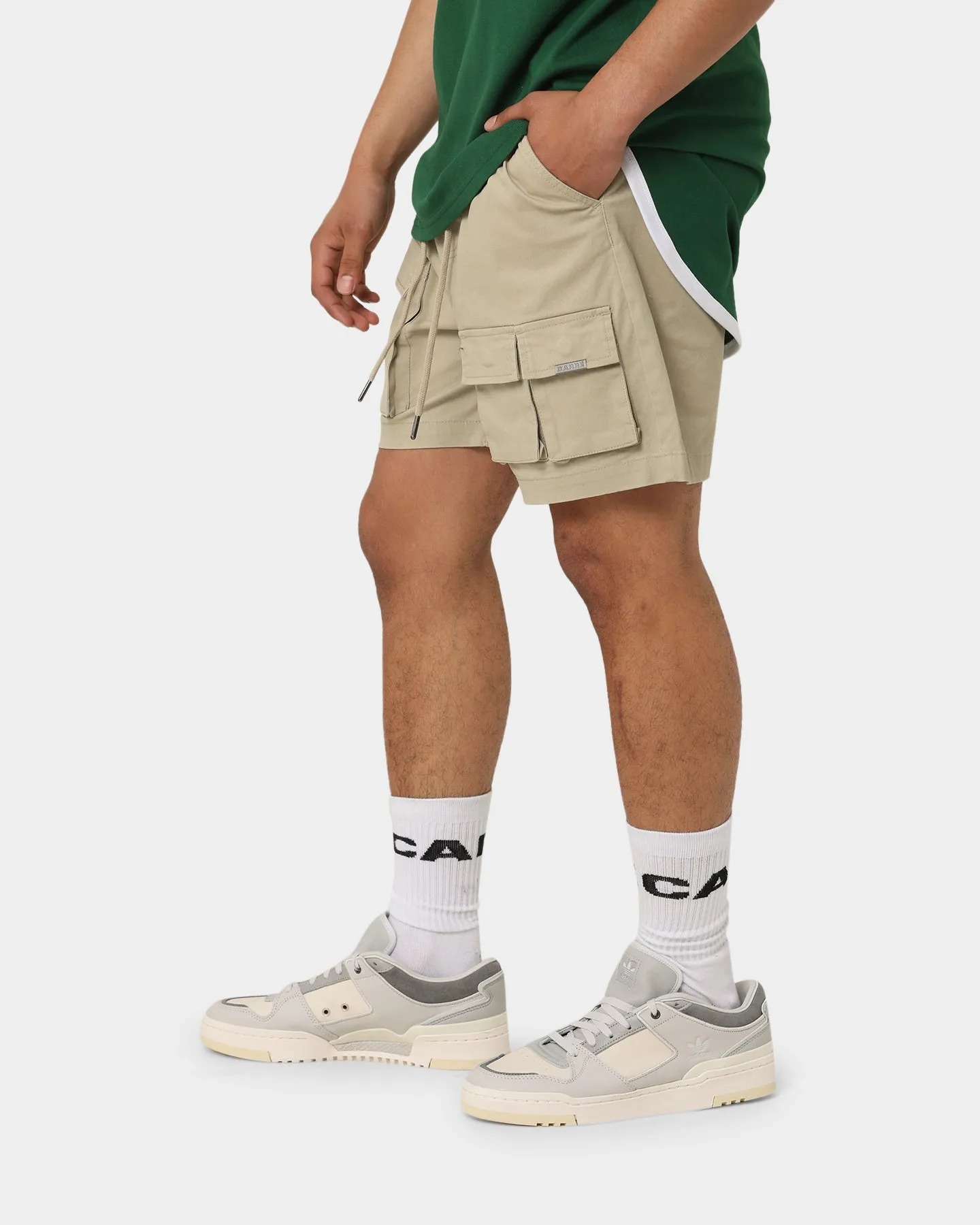 Carré Construct Cargo Shorts Stone